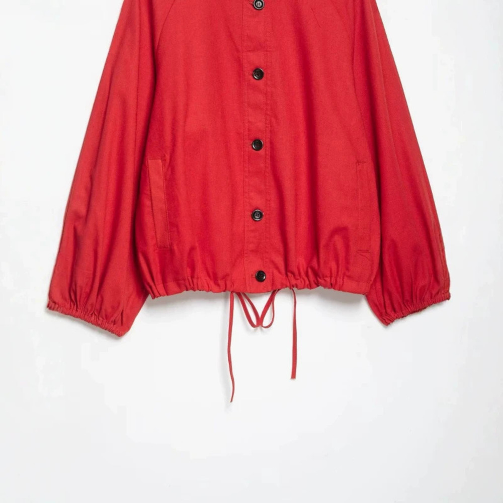 ZARA Fashionable Casual Stand Collar Bomber Jacket